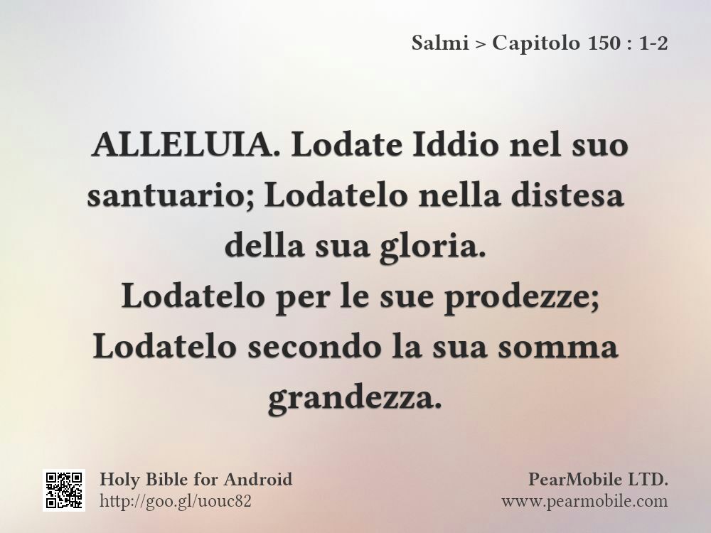 Salmi, Capitolo 150:1-2